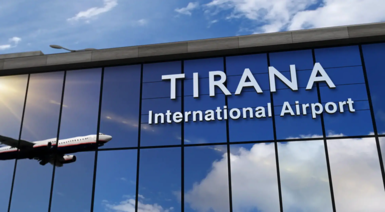 tirana international airport image of window